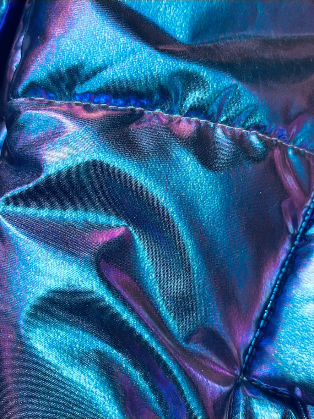 NWT Forever 21 Metallic Puffer Jacket - Picture 8 of 9
